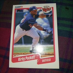 1990 Fleer Kirby Puckett, Greg Maddux, & Kirby Puckett Like New